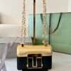 Tom Ford Laminated Calf Shoulder Bag in Black and Gold 9